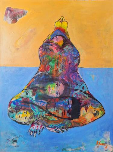 Original Contemporary Men Painting by Natalia Juarez