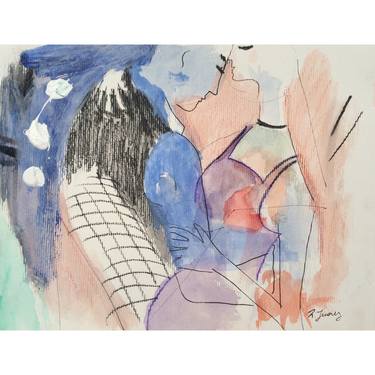 Print of Expressionism Love Drawings by Natalia Juarez