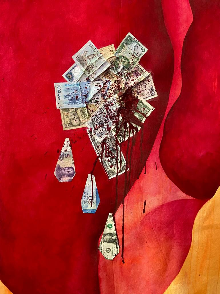 Original Modernism Abstract Painting by Babi Bensusan