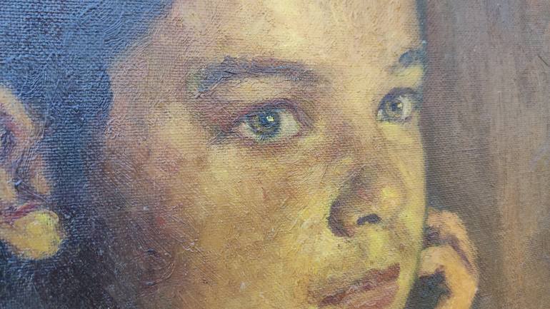 Original Portraiture People Painting by Sergey Gusev