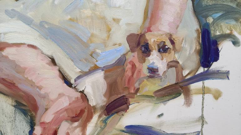Original Figurative People Painting by Sergey Gusev