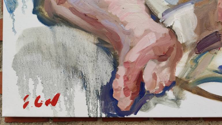 Original Figurative People Painting by Sergey Gusev