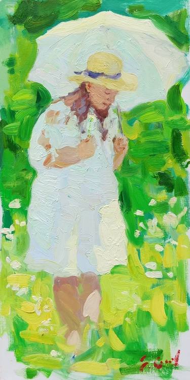 A Girl In The Meadow. thumb
