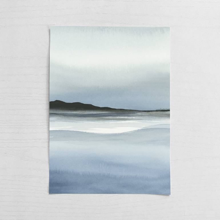 Original Abstract Seascape Painting by Rachel Elise Mallon