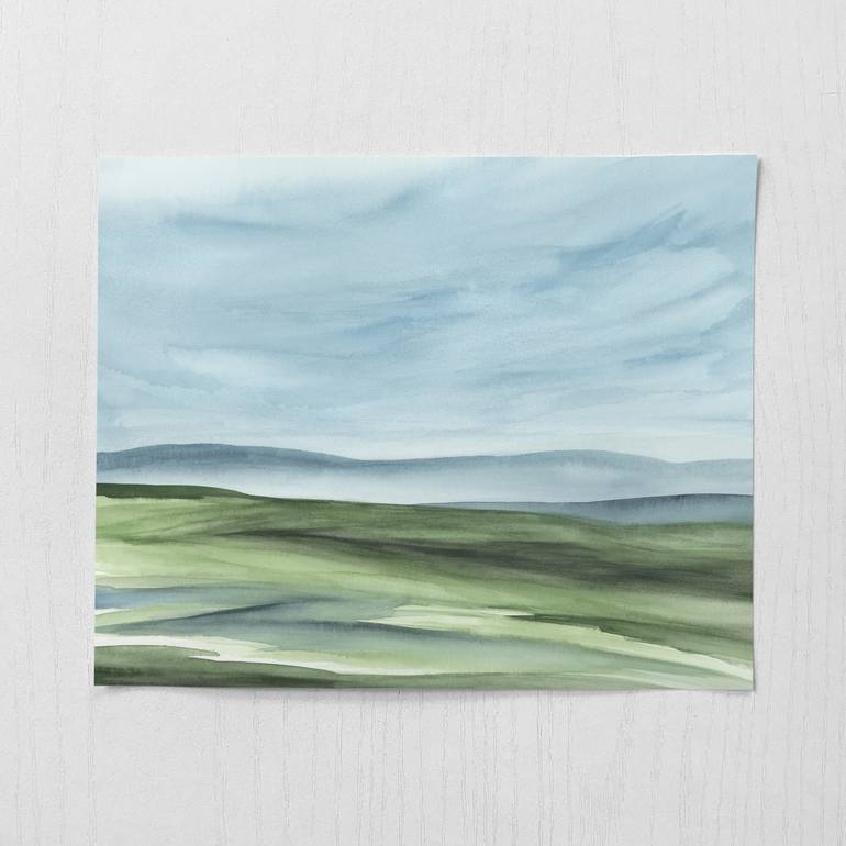 Original Abstract Landscape Painting by Rachel Elise Mallon