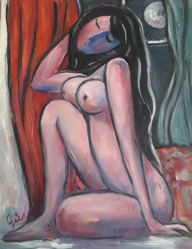 Print of Nude Paintings by Galymzhan Suyunov
