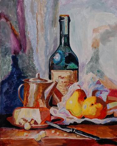 Original Still Life Paintings by Syed Qasim Shah