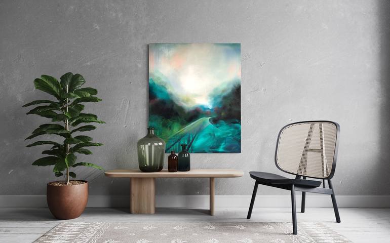 Original Abstract Landscape Painting by Simone Russell