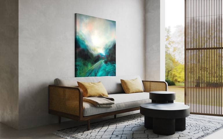 Original Abstract Landscape Painting by Simone Russell