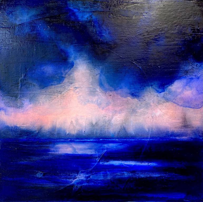 Original Abstract Seascape Painting by Simone Russell