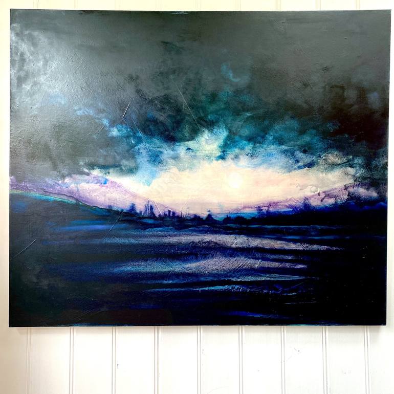 Original Abstract Seascape Painting by Simone Russell