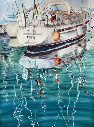 Print of Realism Seascape Paintings by Jenny Andreeva