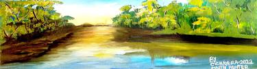 Original Expressionism Landscape Paintings by Chrisford Chayera