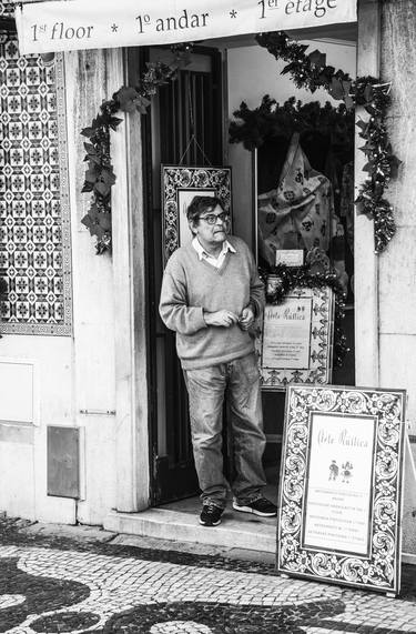 Shopkeeper. #7 from the series "Obrigado Lisboa." thumb