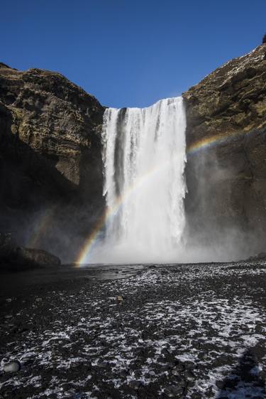 Waterfall Rainbow. Iceland. thumb