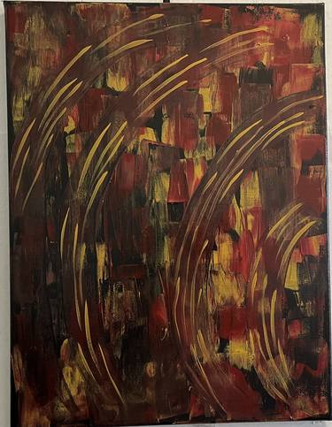 Original Abstract Expressionism Abstract Paintings by Carolyn Peters