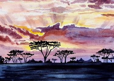 Exploring Africa's Richness: A Watercolor Journey thumb