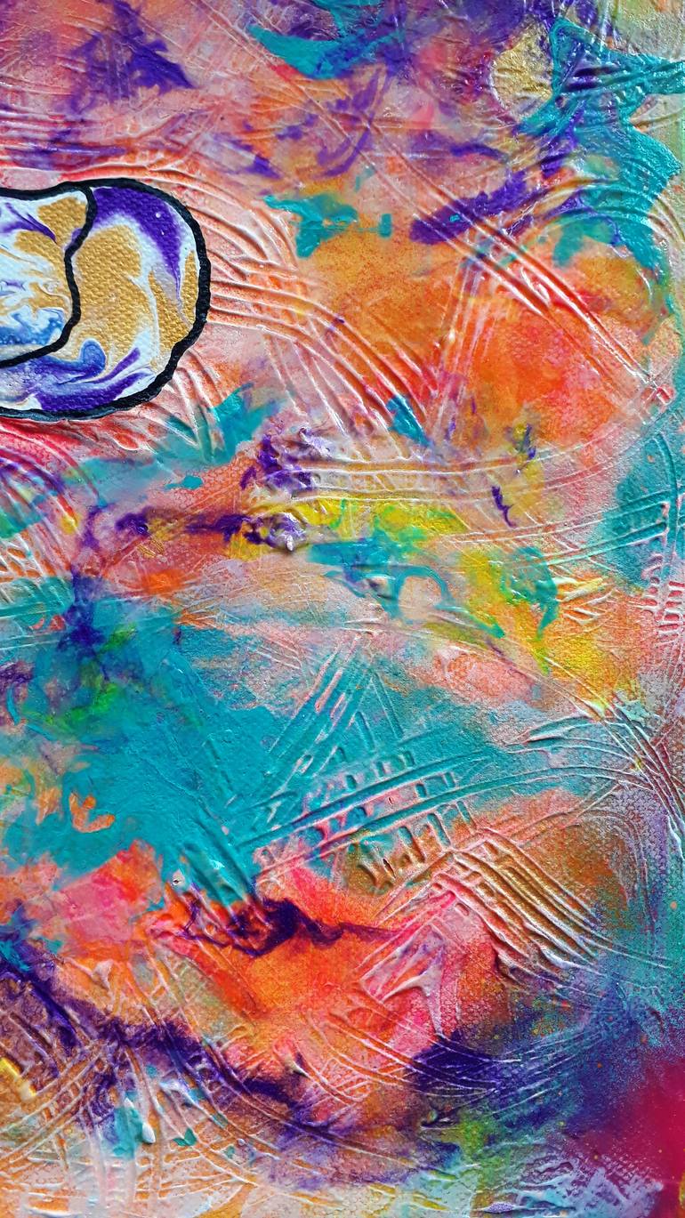 Original Abstract Erotic Painting by Moz Artiste
