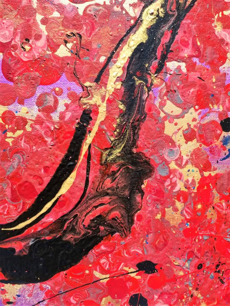 Original Abstract Expressionism Abstract Painting by Moz Artiste
