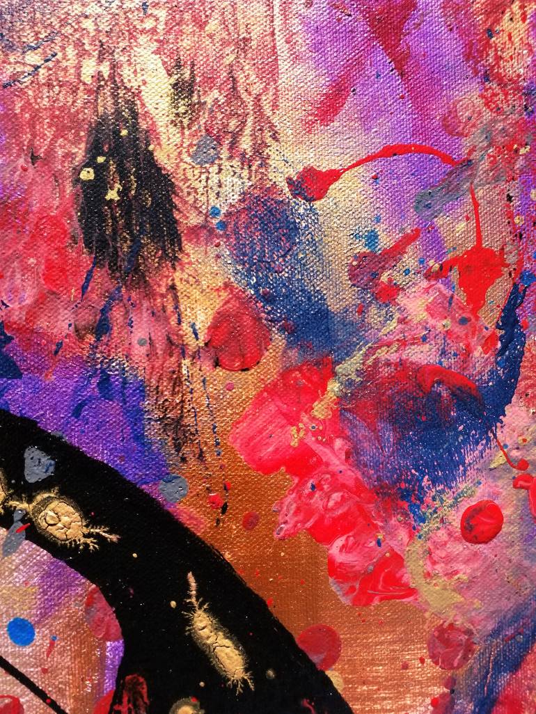 Original Abstract Expressionism Abstract Painting by Moz Artiste