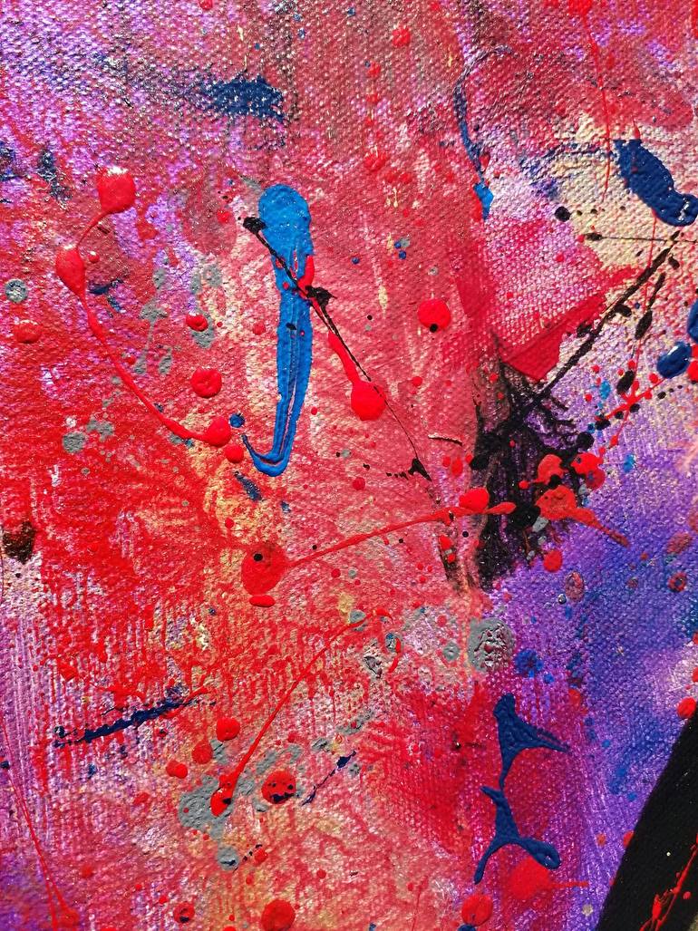 Original Abstract Expressionism Abstract Painting by Moz Artiste