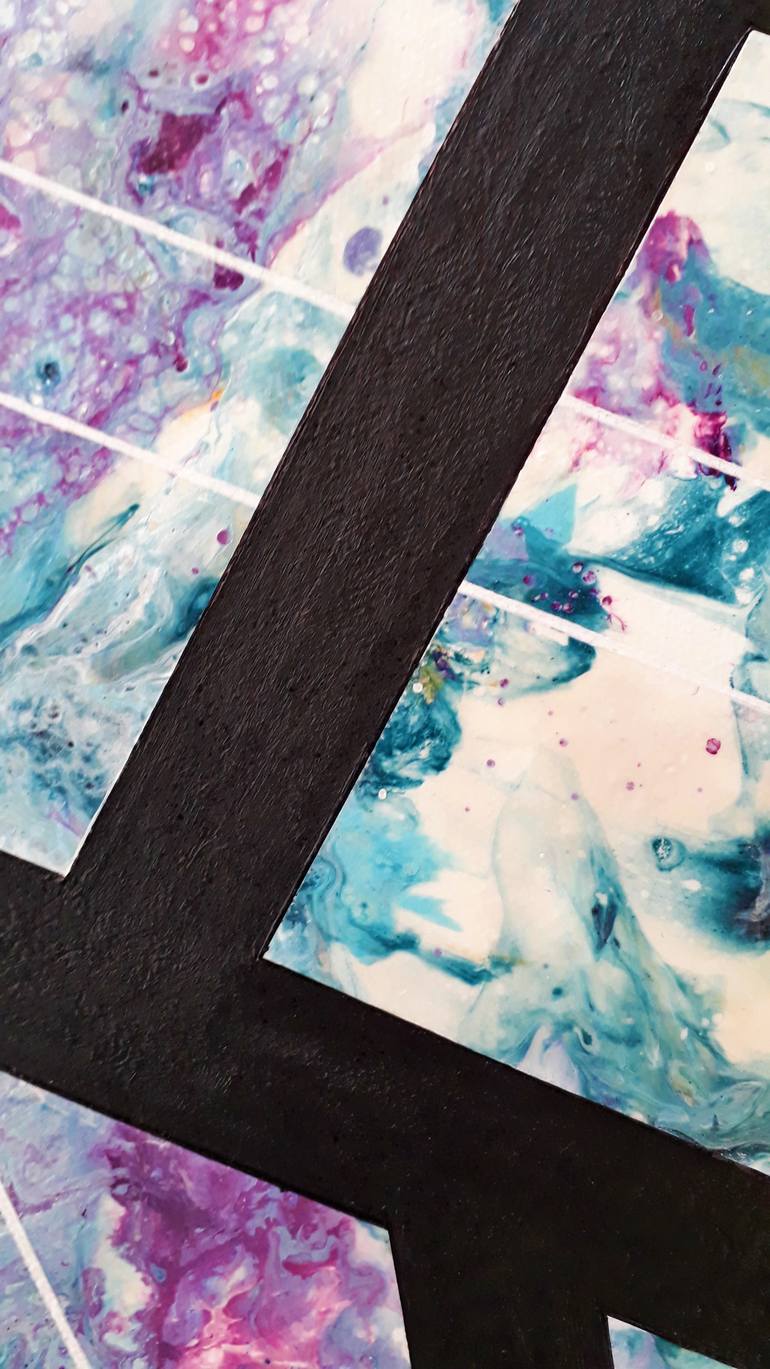 Original Abstract Expressionism Abstract Painting by Moz Artiste