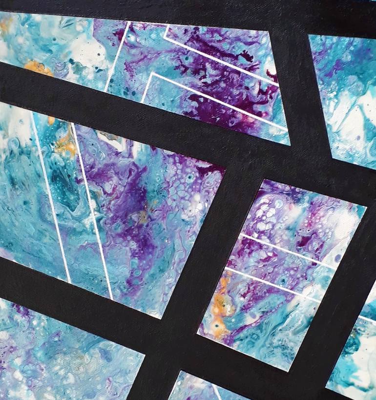 Original Abstract Expressionism Abstract Painting by Moz Artiste