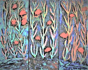 Under the Sea (bas relief triptych) thumb