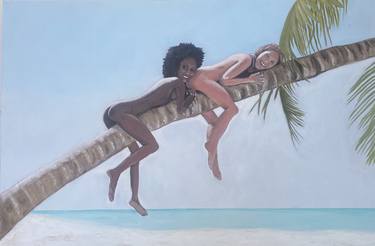 Original Modern Beach Paintings by Marina Mera
