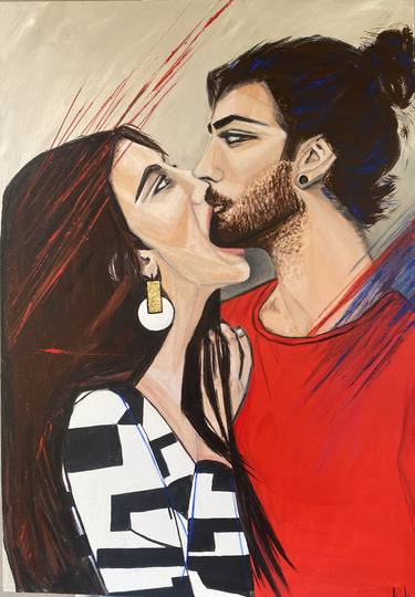 Original Pop Art People Paintings by Marina Mera