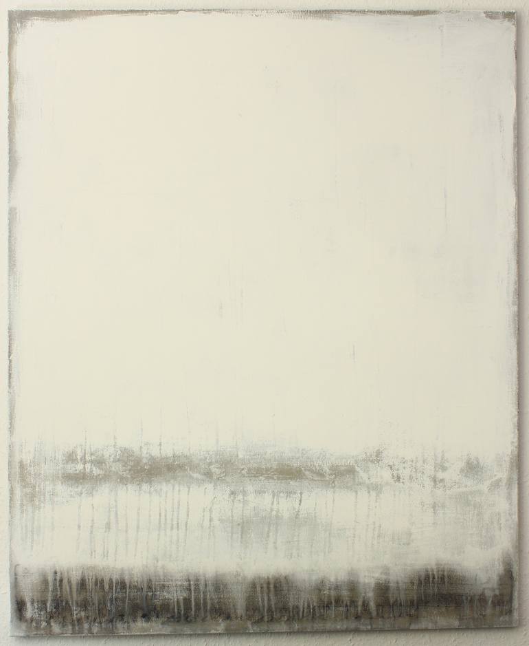 white grey painting 03 Painting by Christian Hetzel | Saatchi Art