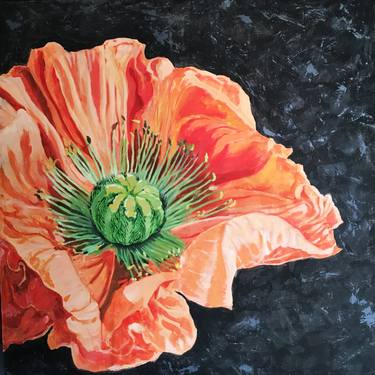 Original Realism Floral Painting by Rafee Mahmud