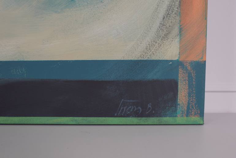 Original Bauhaus Abstract Painting by Irena Belcovski