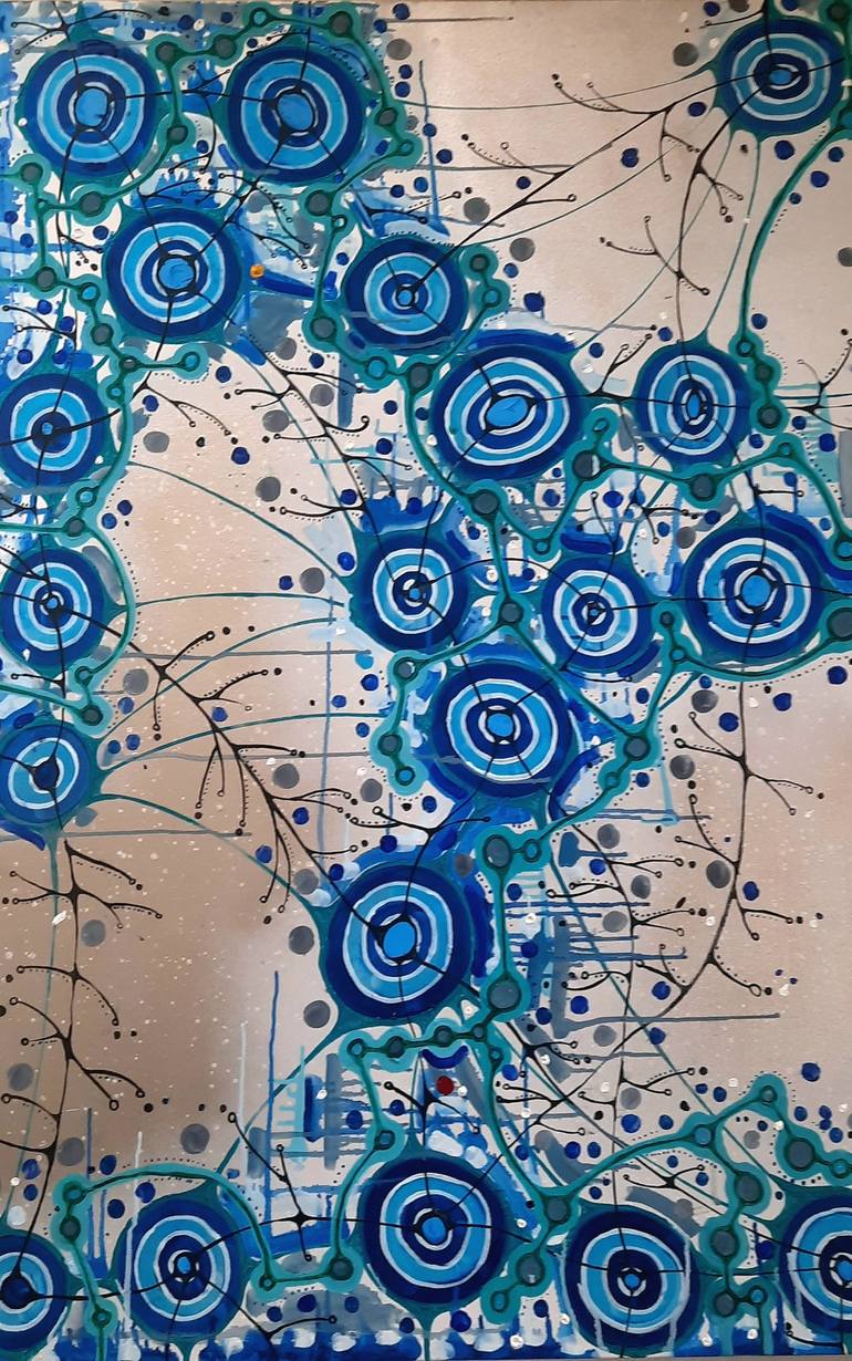 Original Modern Abstract Painting by Laura Vizbule