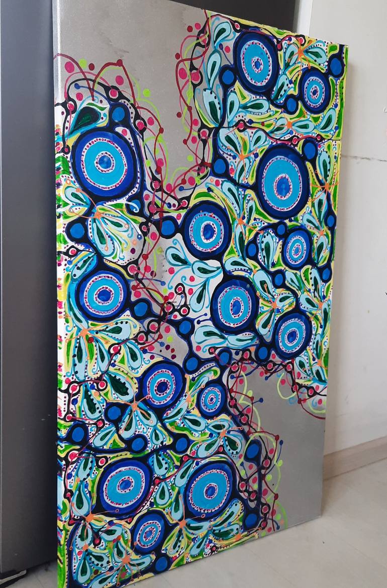 Original Abstract Painting by Laura Vizbule