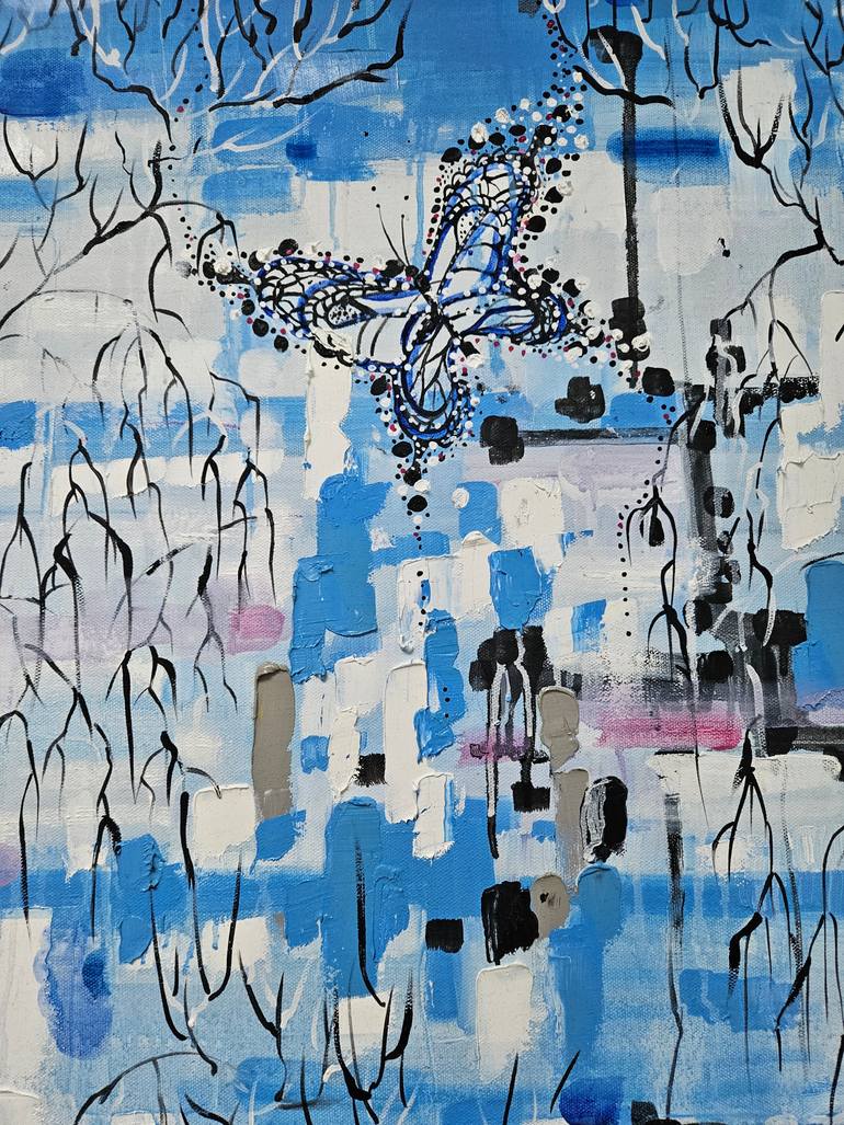 Original Fine Art Abstract Painting by Laura Vizbule