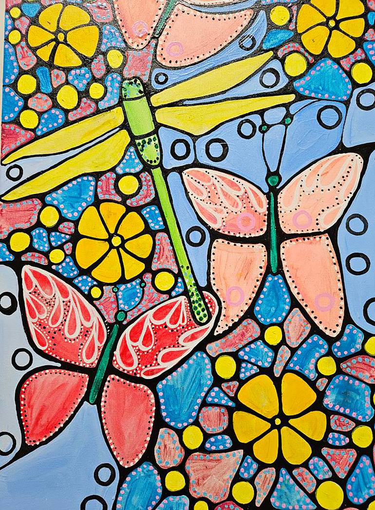 Original Abstract Painting by Laura Vizbule