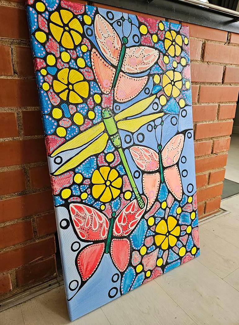 Original Abstract Painting by Laura Vizbule