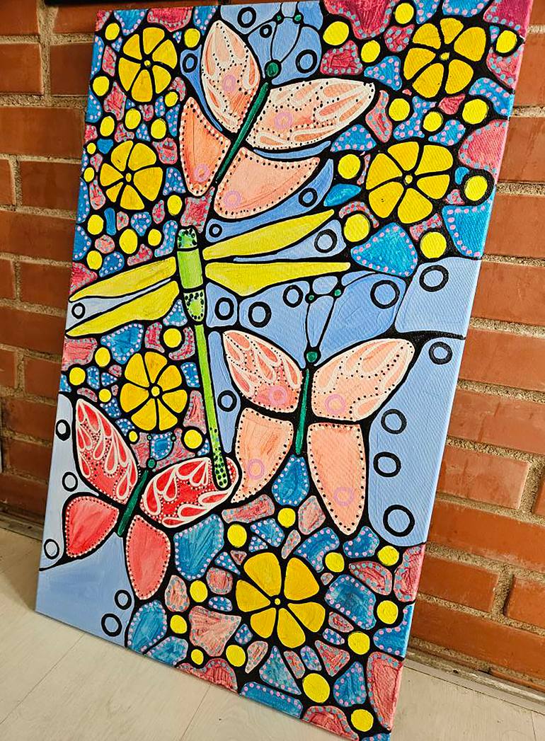 Original Abstract Painting by Laura Vizbule