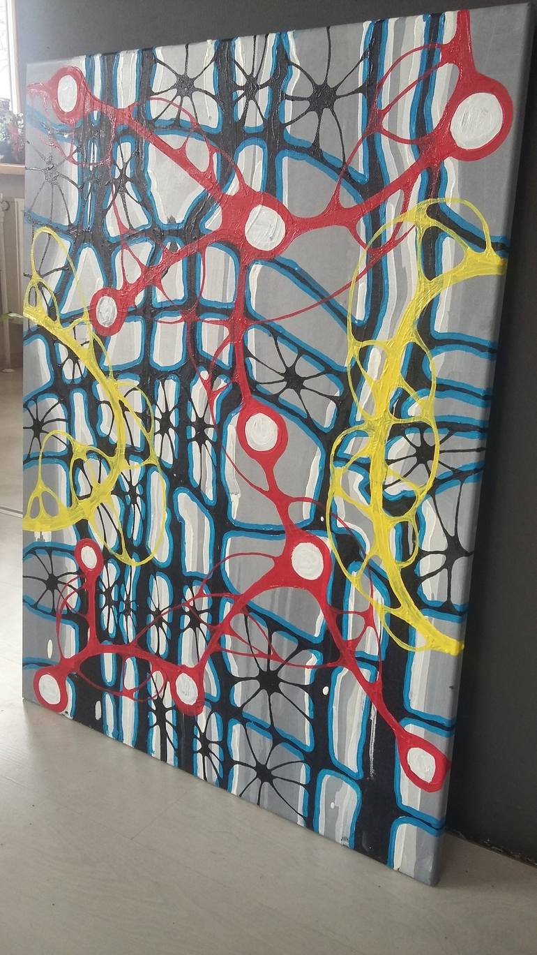 Original Abstract Painting by Laura Vizbule