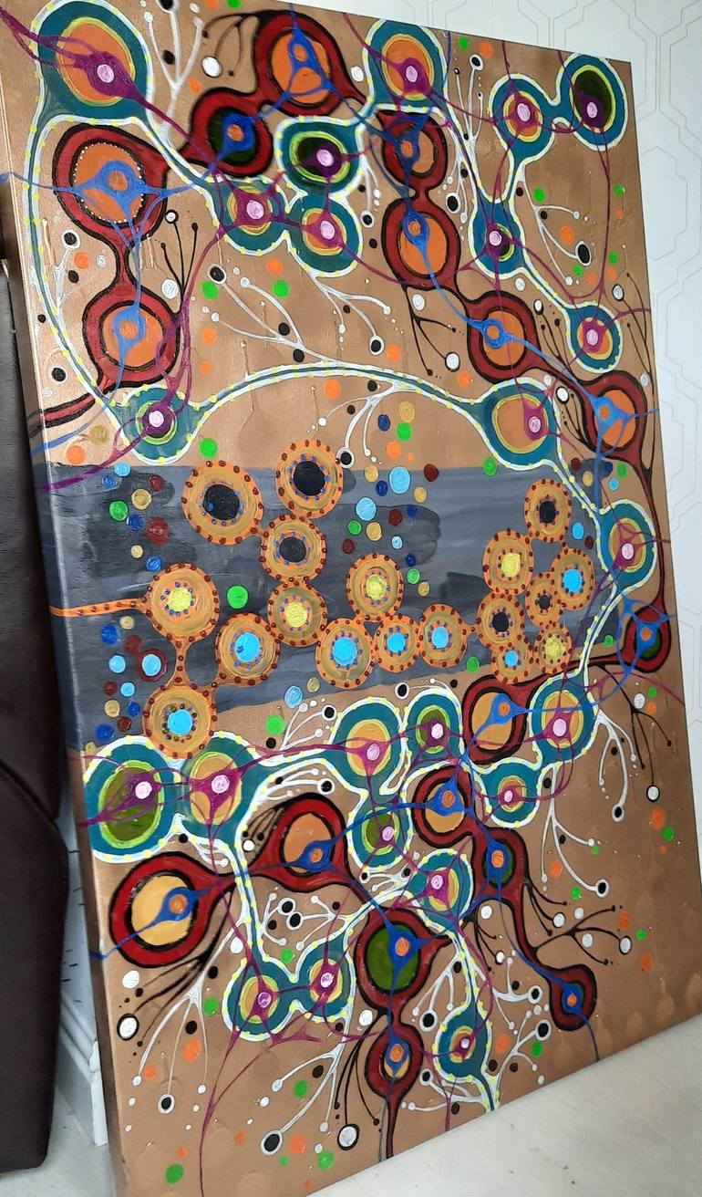 Original Abstract Painting by Laura Vizbule