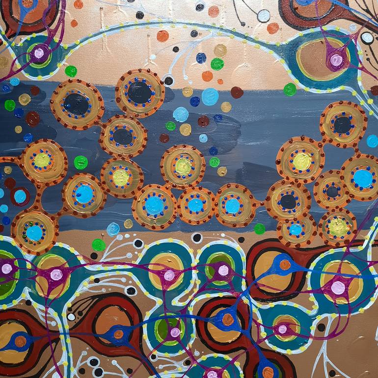 Original Abstract Painting by Laura Vizbule