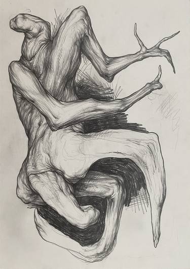 Print of Expressionism Body Drawings by Dmitrii Drugakov