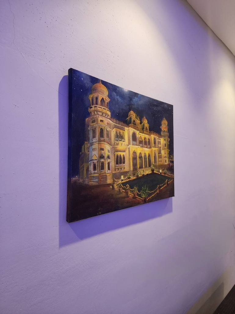 Original Impressionism Architecture Painting by Farheen kanwal