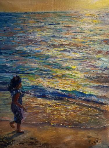 Original Impressionism Seascape Paintings by Farheen kanwal