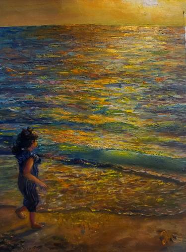 Original Impressionism Seascape Paintings by Farheen kanwal