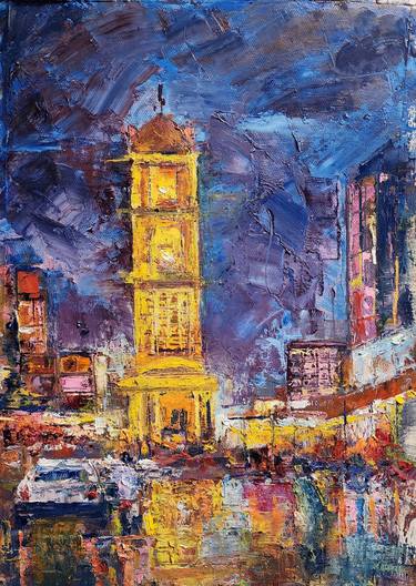 Original Expressionism Architecture Paintings by Farheen kanwal