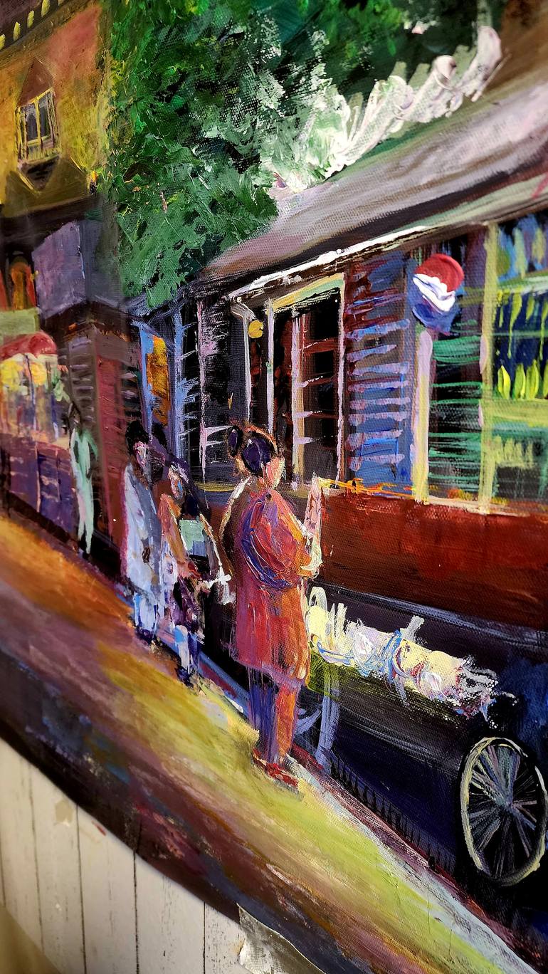 Original Expressionism Cities Painting by Farheen Kanwal
