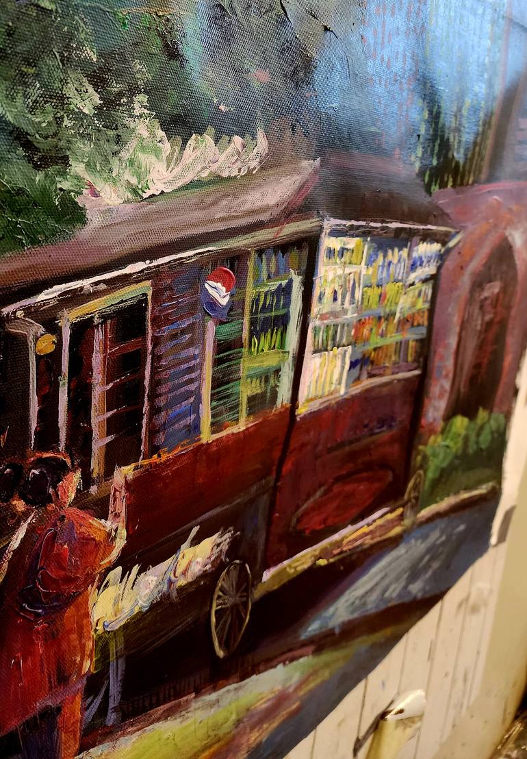 Original Expressionism Cities Painting by Farheen Kanwal