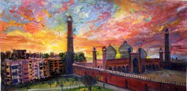 Original Abstract Architecture Painting by Farheen Kanwal